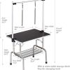 36" Professional Dog Pet Grooming Table Adjustable Heavy Duty Portable w/Arm & Noose & Mesh Tray