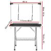 Professional Dog Pet Grooming Table Large Adjustable Heavy Duty Portable w/Arm & Noose & Mesh Tray