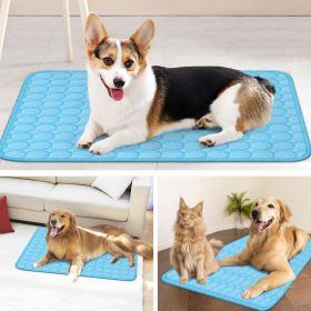 Pet Cooling Mat Cool Pad Cushion Dog Cat Puppy Blanket For Summer Sleeping Bed Dog Cooling Bed Pet Cooling Mat (size: M)