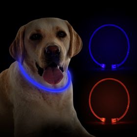 Pet luminous collar (Color: Blue)