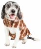 Pet Life Luxe 'Tira-Poochoo' Tiramisu Patterned Mink Dog Coat Jacket